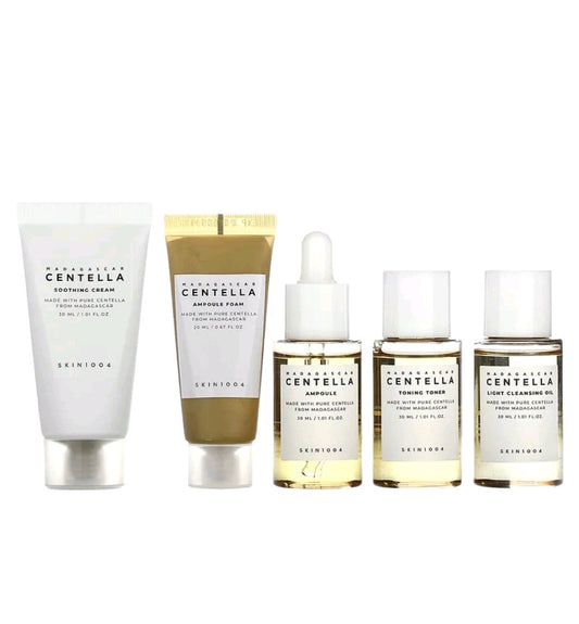Skin1004 Madagascar Centella Travel Kit, 5 Piece Set