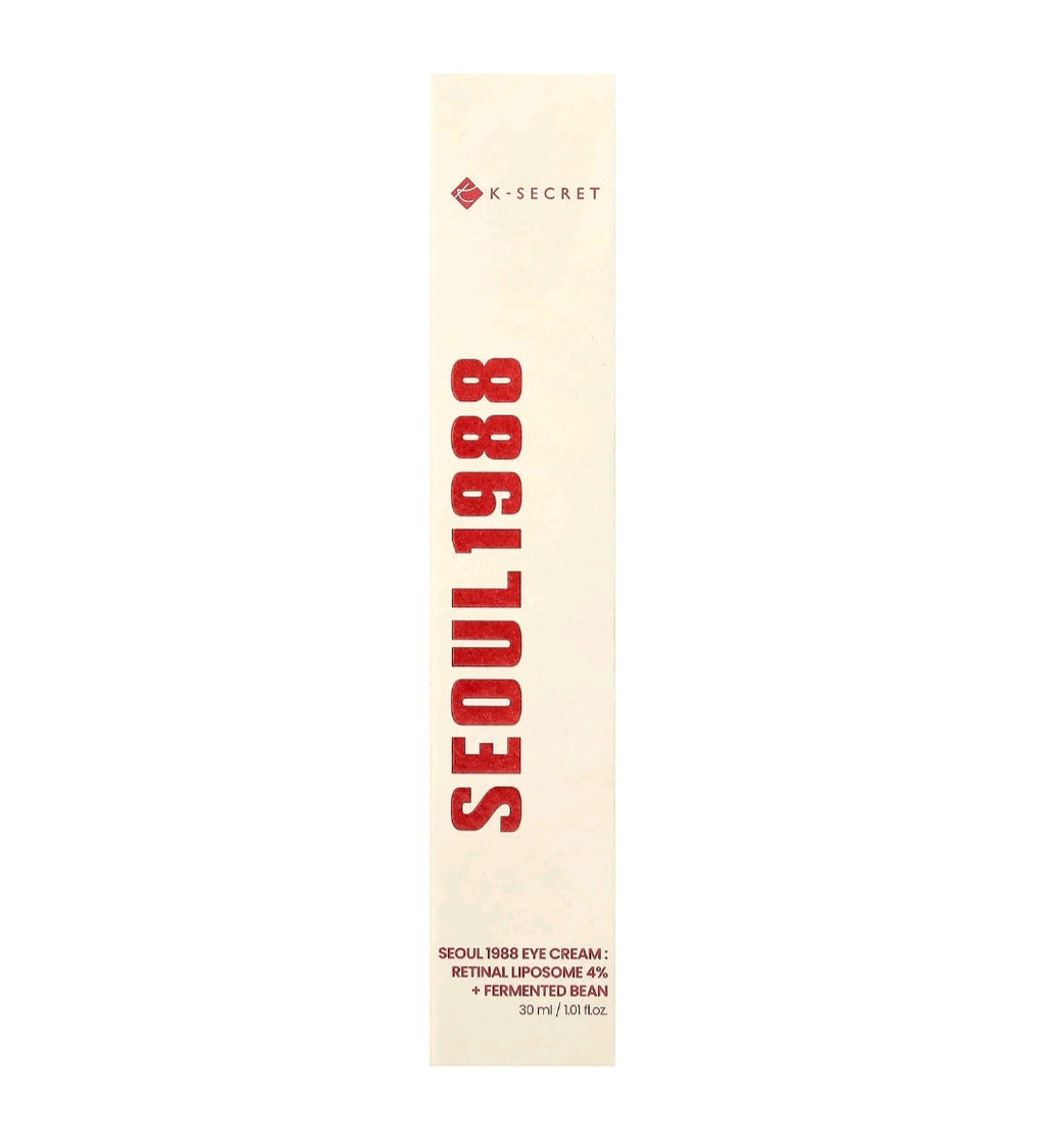 K-SECRET SEOUL 1988 Eye Cream : Retinal Liposome 4% + Fermented Bean 30ml
KSECRET