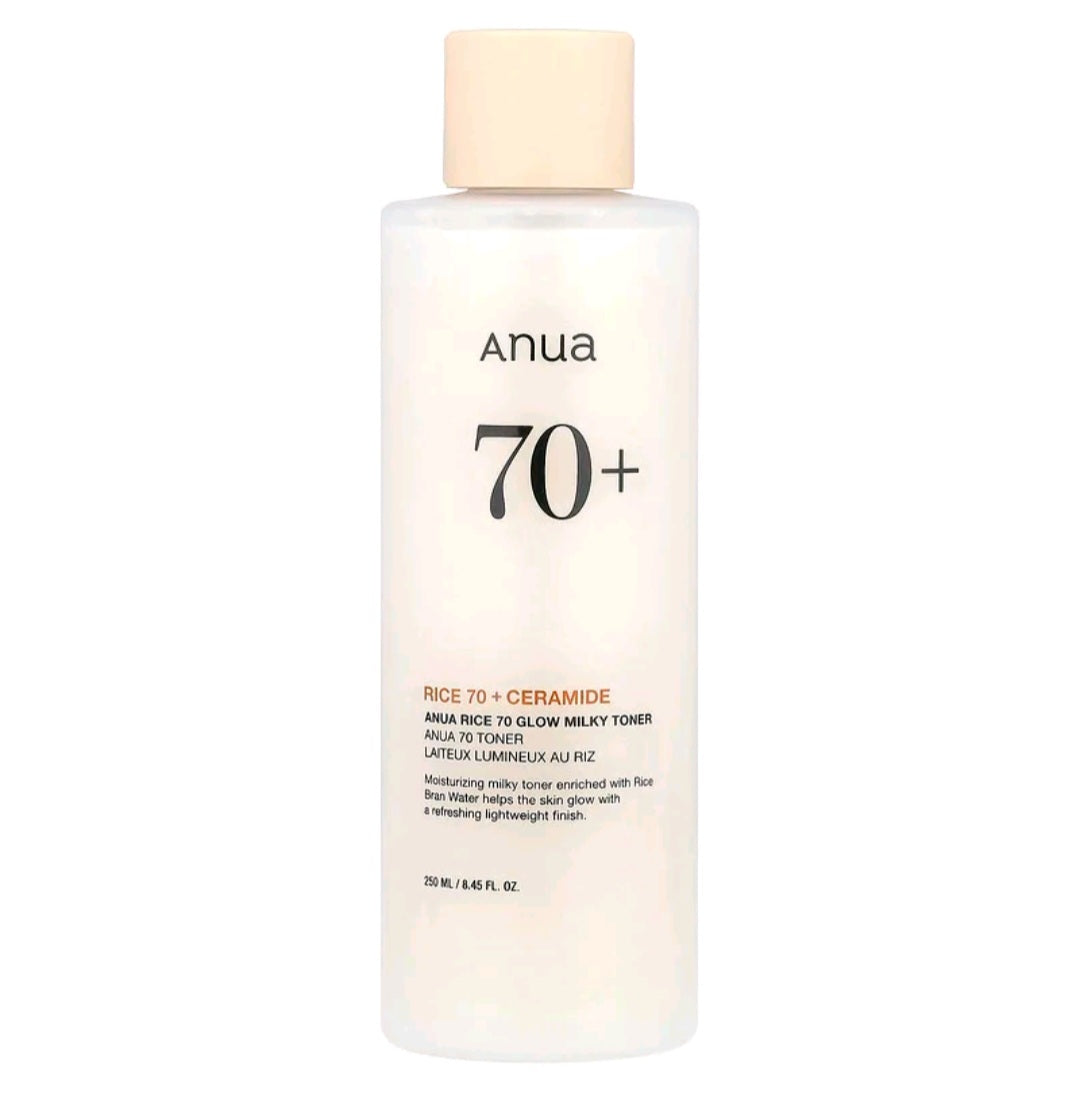 Anua Rice 70 Glow Milky Toner, 8.45 fl oz (250 ml)