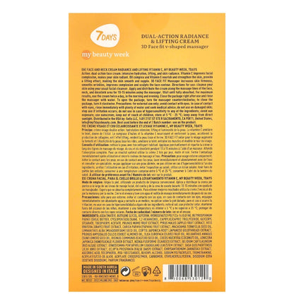 7 Days Beauty Vitamin C,  Dual-Action Radiance & Lifting Cream 2.7 fl oz ( 80ml)