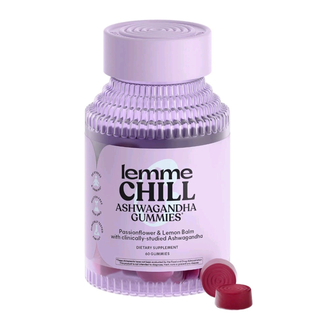 Lemme Chill De-Stress Relief Gummies – 60 Count Mixed Berry