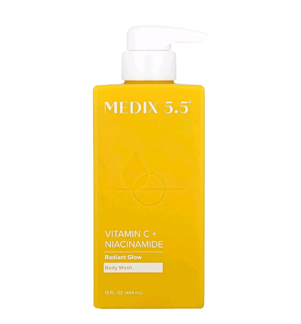 Medix 5.5 Vitamin C + Niacinamide, Body Wash, Radiant Glow 15 fl oz ( 444ml)