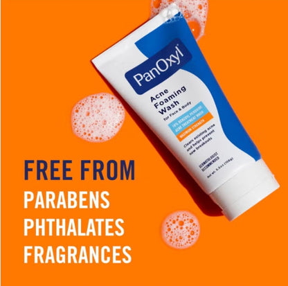 PanOxyl, Acne Foaming Wash, Benzoyl Peroxide 10%