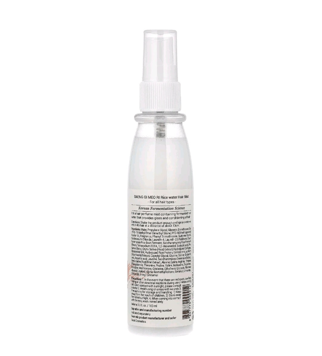 DAENG GI MEO RI, Rice Water Hair Mist, For All Hair Types, 3.3 fl oz ( 100ml)