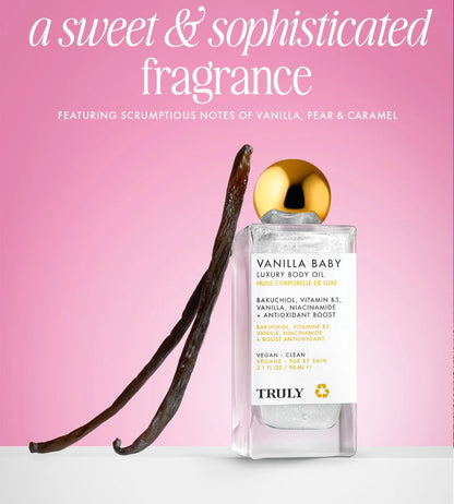 Truly Beauty Vanilla Baby Luxury Body Oil 3.1 fl oz ( 90ml)