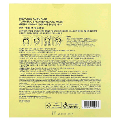 Medicube kojic acid Turmeric Brightening Gel Beauty mask. 1 count