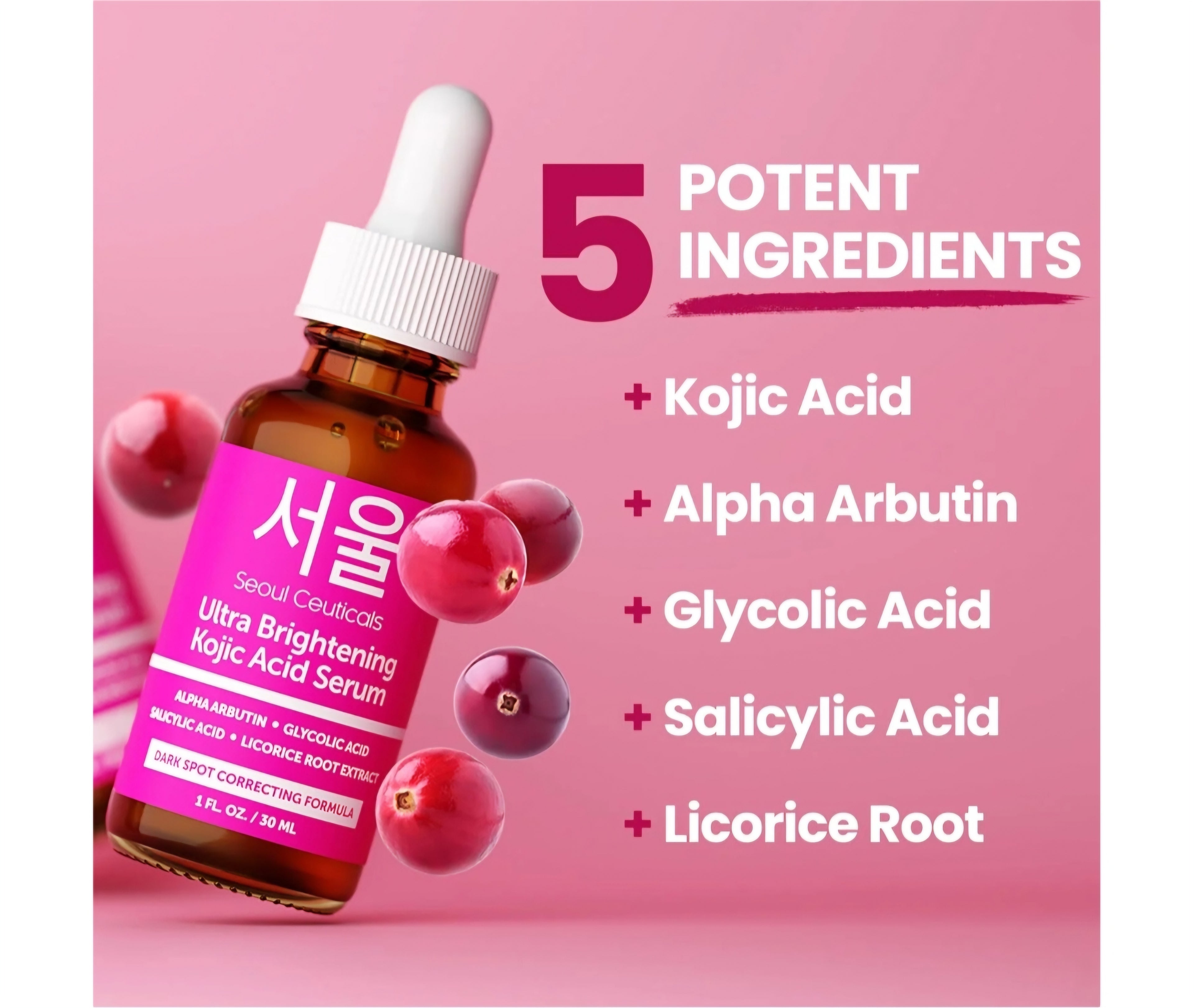 Seoul Ceuticals Ultra Brightening Kojic Acid Serum – 30ml