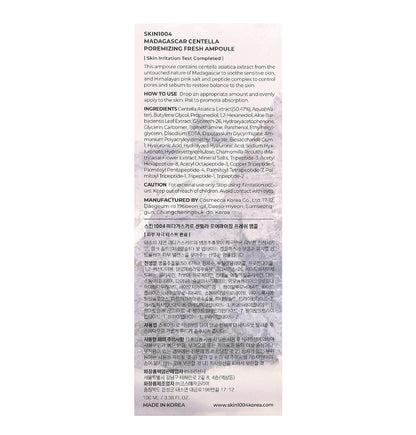 SKIN1004 Madagascar Centella Poremizing Fresh Ampoule, 3.38 fl oz ( 100ml)