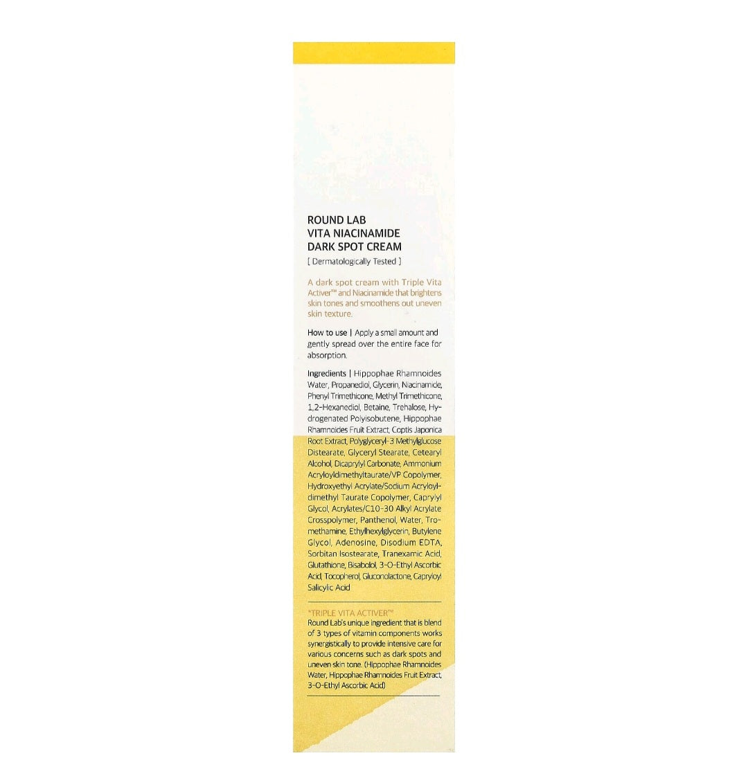 Round Lab, Vita Niacinamide Dark Spot Cream, 50 ml