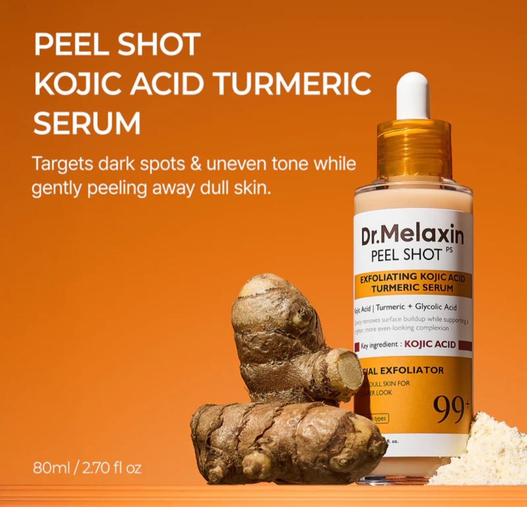 Dr.Melaxin Peel Shot Kojic Acid Turmeric Serum, all Skin Types, 80ml