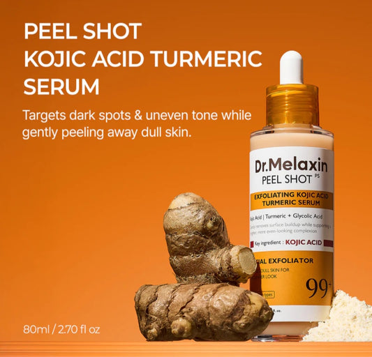 Dr.Melaxin Peel Shot Kojic Acid Turmeric Serum, all Skin Types, 80ml
