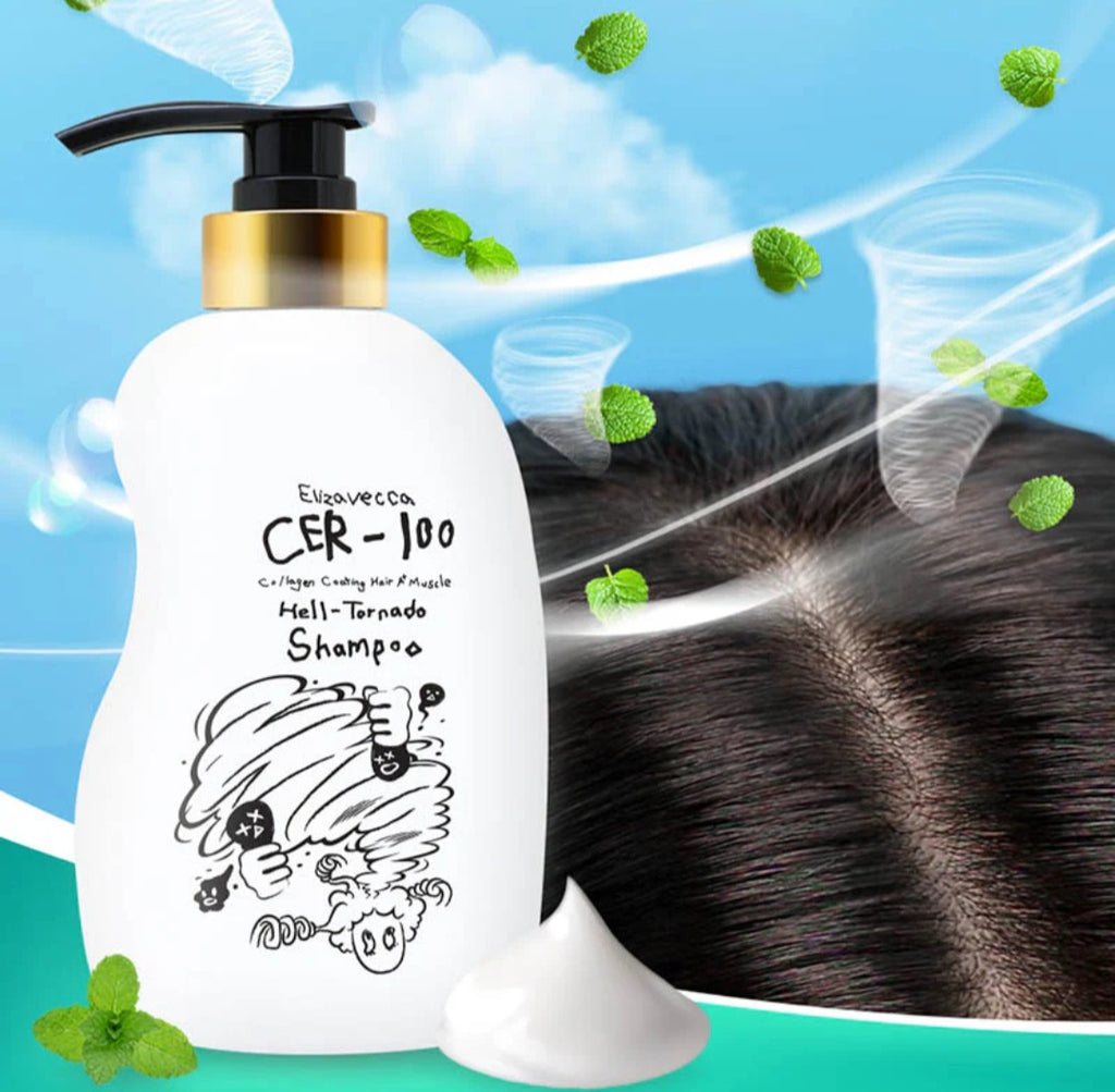 Elizavecca
CER-100 Collagen Coating Hair A+ Muscle Hell-Tornado Shampoo ( 500 ml)
