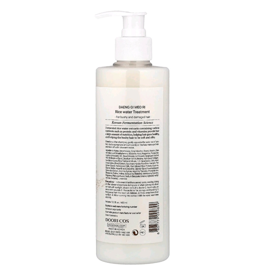 DAENG GI MEO RI, Rice Water Treatment, For Bushy &  Damaged Hair, 400ml