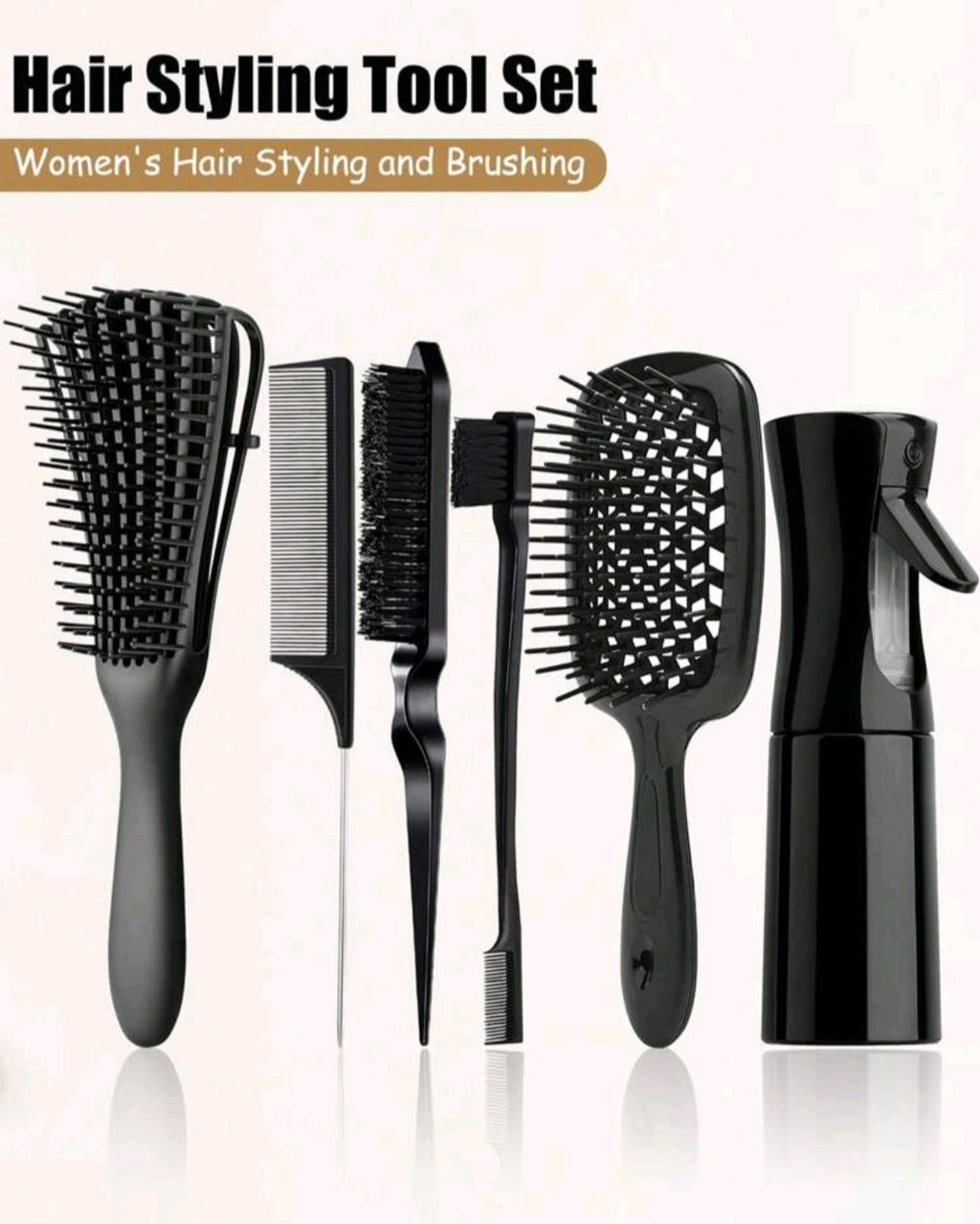 6  multi-piece women's hair styling