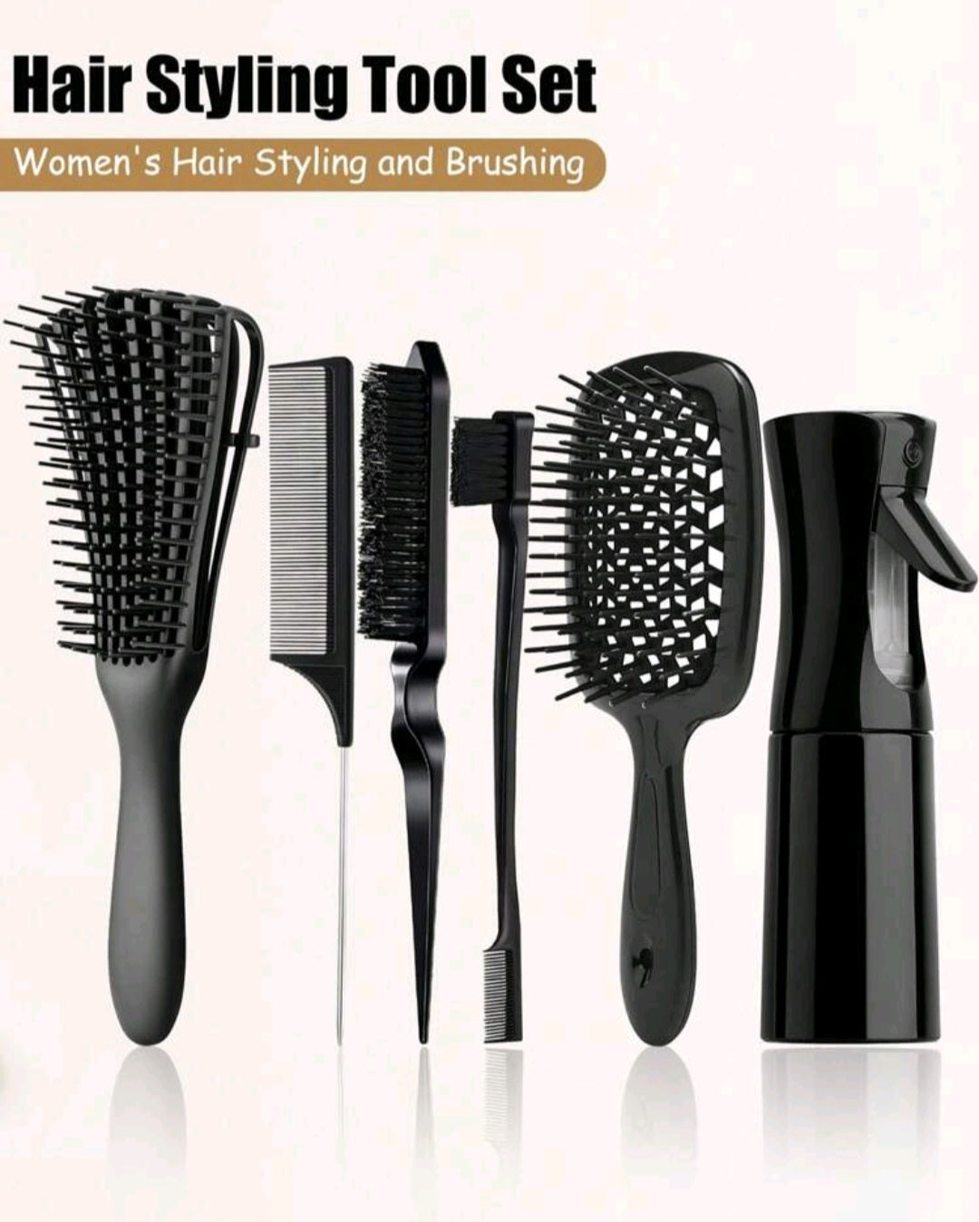 6  multi-piece women's hair styling