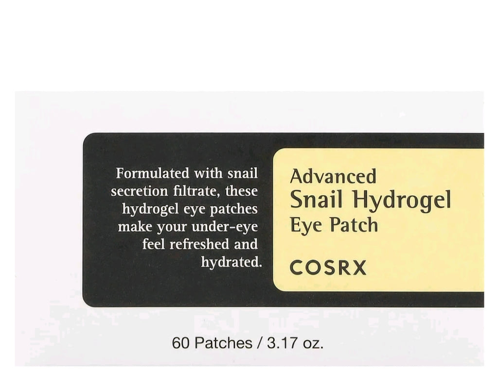 Cosrx Advanced Snail Hydrogel Eye Patch, 60 Patches, 3.17 oz (90 g)