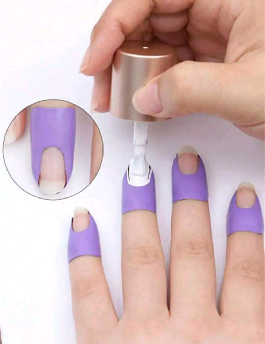 10pcs U-Shaped Nail Polish finger Protector