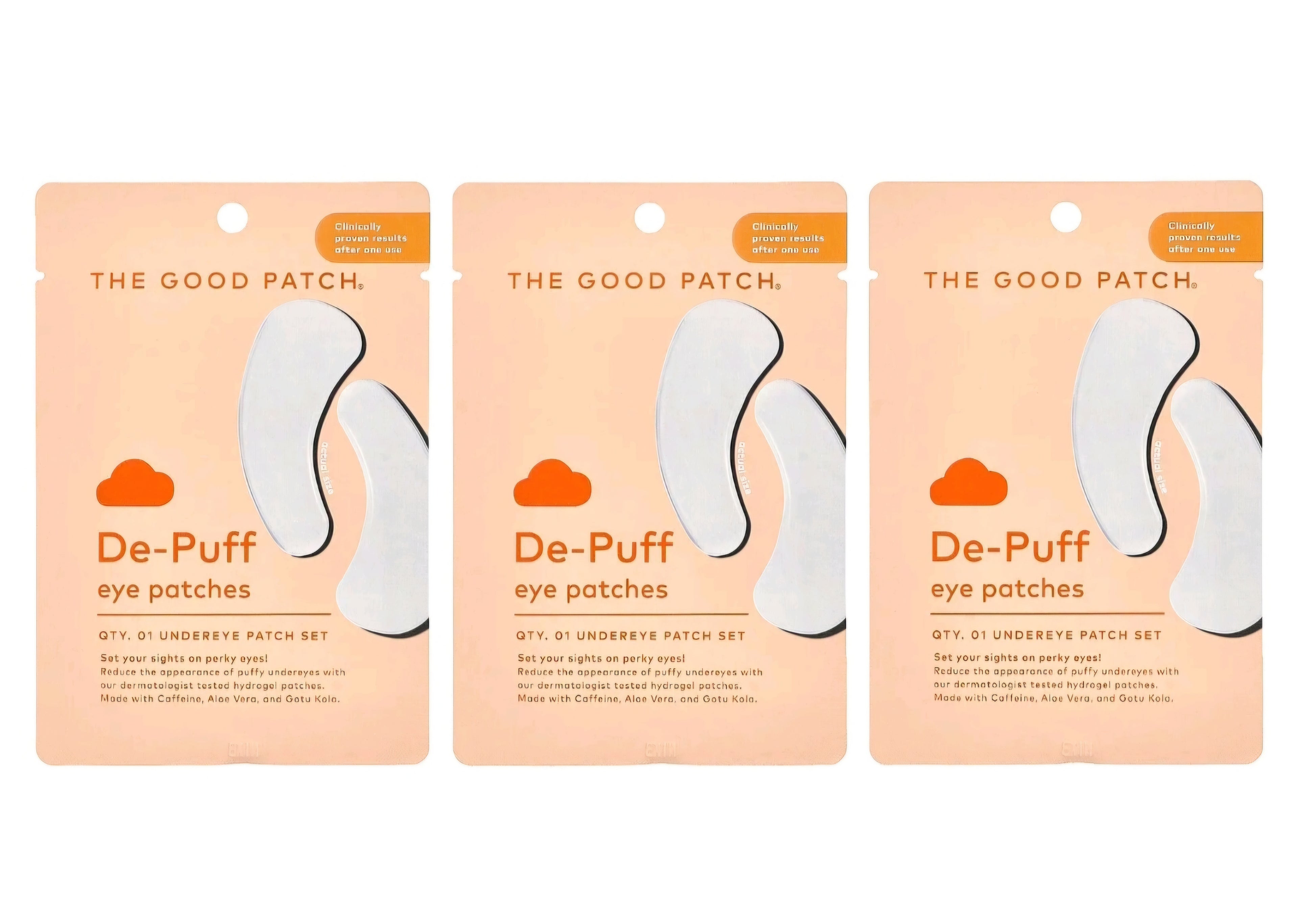 The Good Patch, De- Puff eye patches, count 1 pair