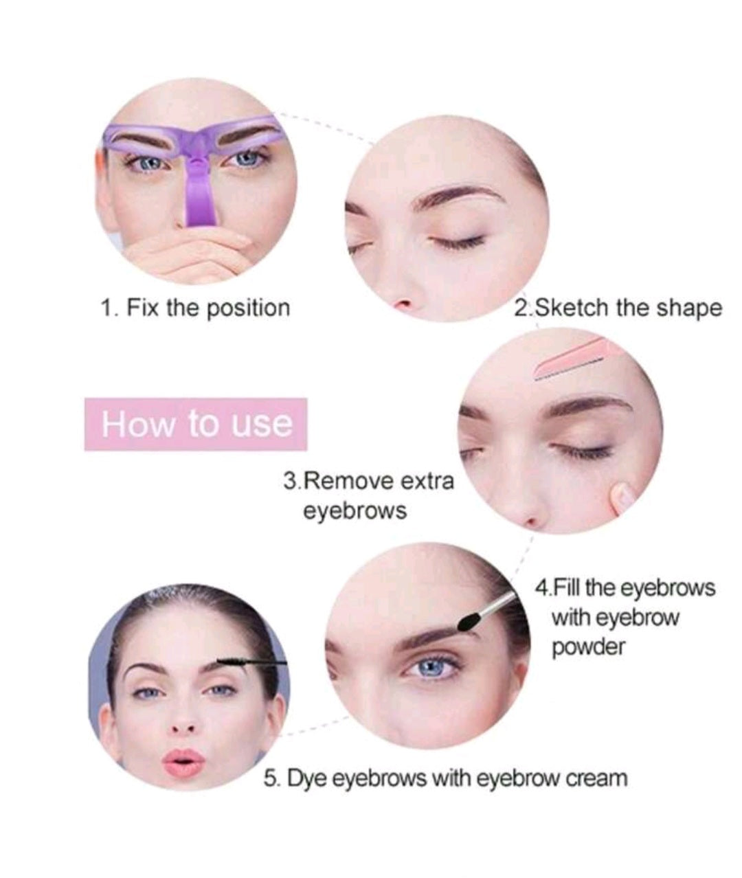 Eyebrow Shaping Stencil, Perfect For Beginners
