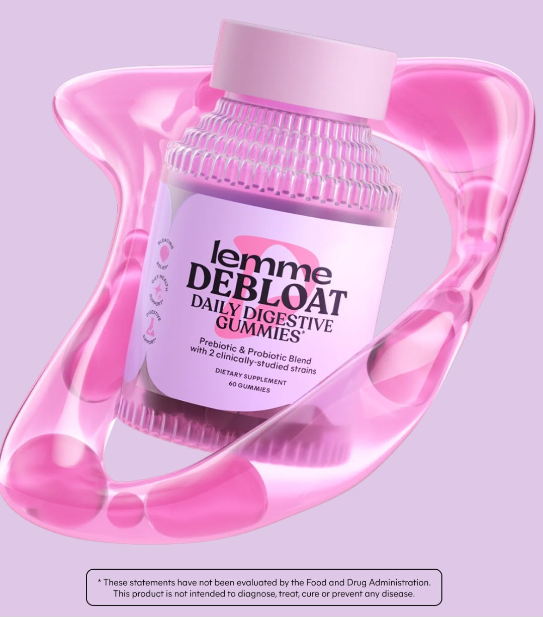 Lemme Debloat Gummies 60 Gummies
