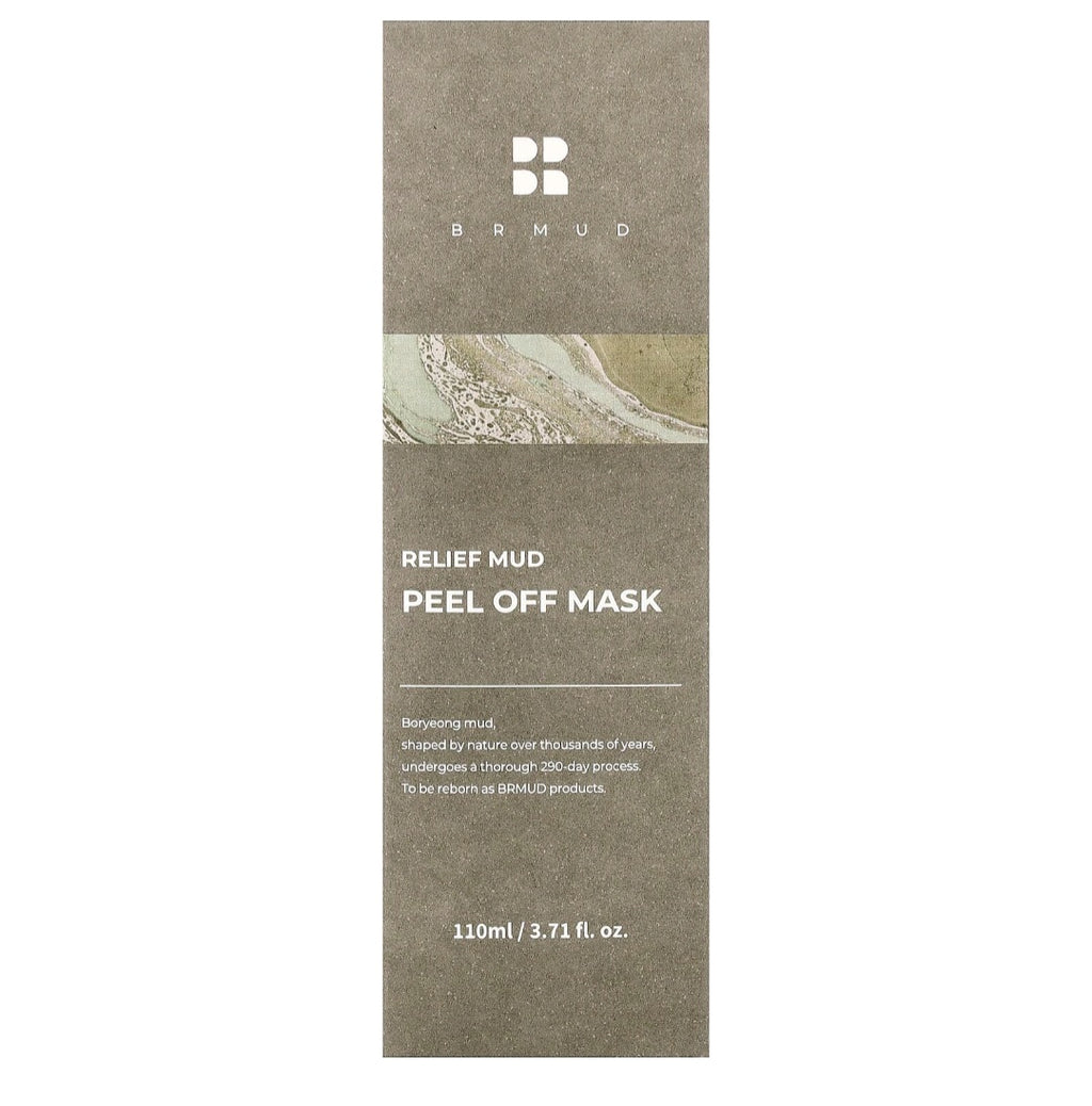 BRMUD Relief Mud Peel Off Beauty Mask, 3.71 fl oz (110ml)