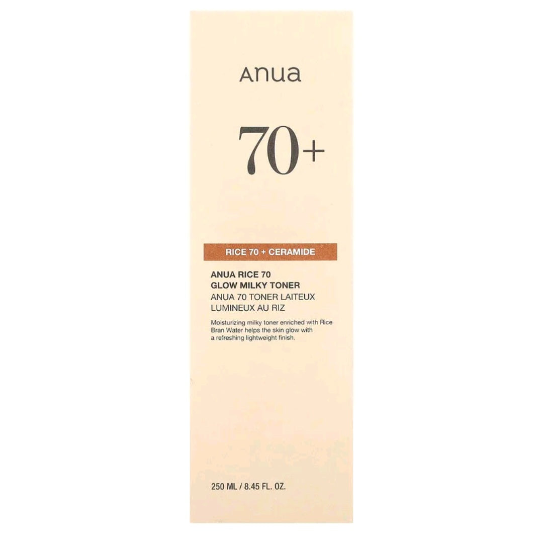 Anua Rice 70 Glow Milky Toner, 8.45 fl oz (250 ml)