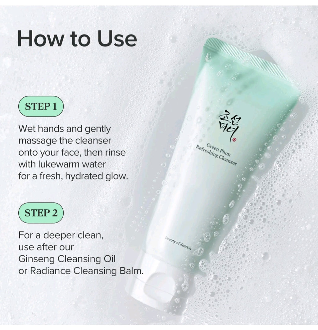 Beauty of Joseon
Green Plum Refreshing Cleanser (100ml)