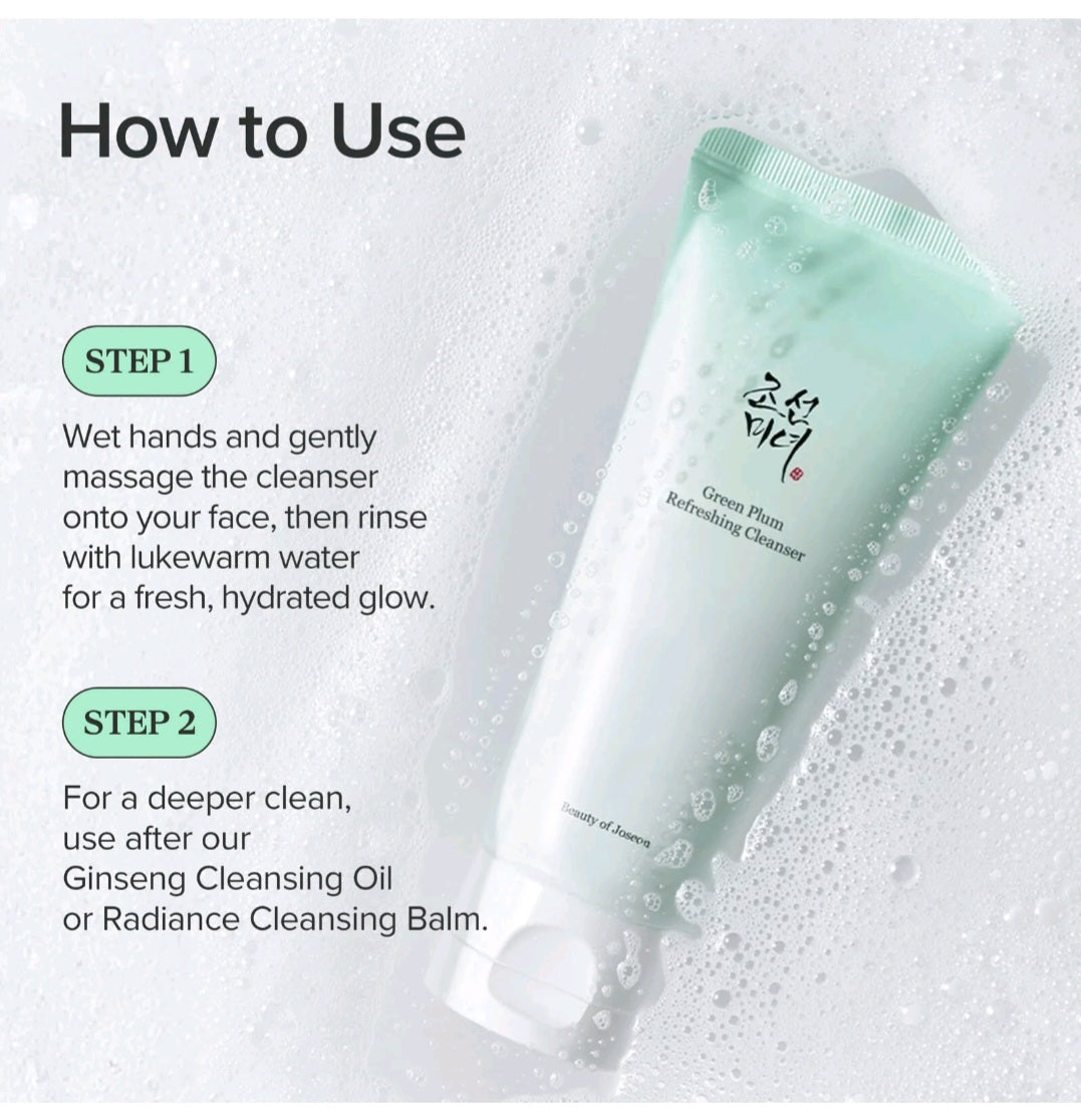 Beauty of Joseon
Green Plum Refreshing Cleanser (100ml)