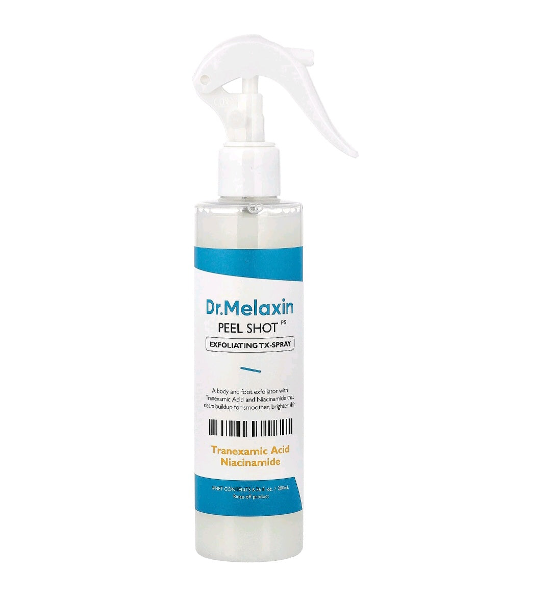 Dr. Melaxin Peel Shot, Exfoliating TX- Spray, Body and Foot Exfoliator, 6.76 fl oz ( 200ml)