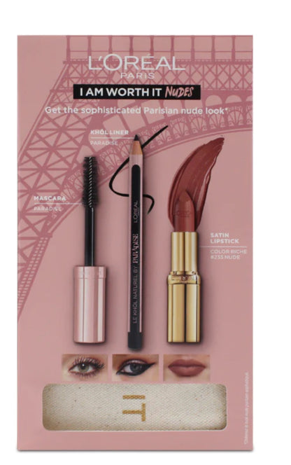 L'Oreal I Am Worth It Nudes Cosmetic Set