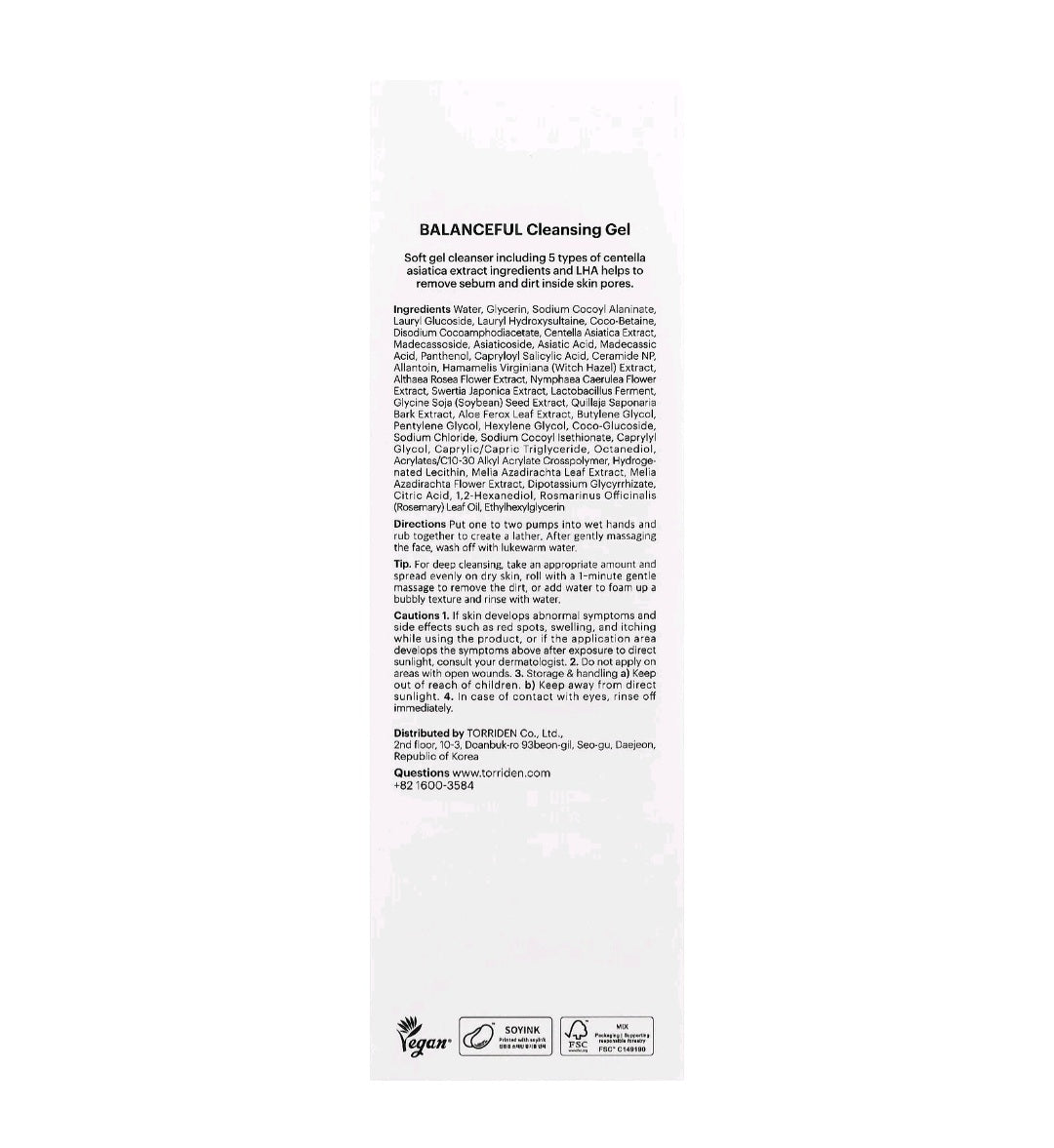 Torriden
Balanceful Cica Cleansing, 6.76 fl oz ( 200ml)