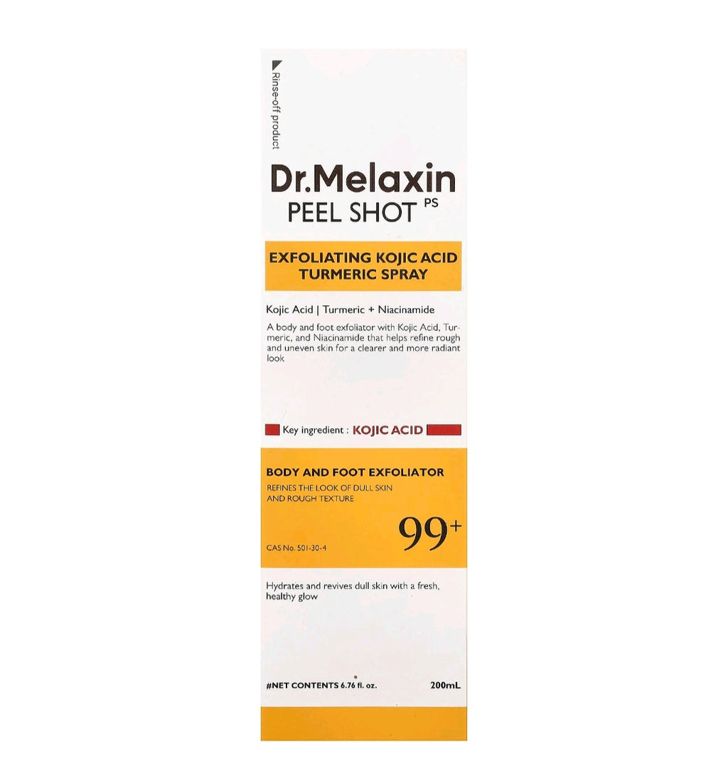Dr. Melaxin, Peel Shot Exfoliating Kojic Acid Turmeric Spray. 676 fl oz( 200ml)