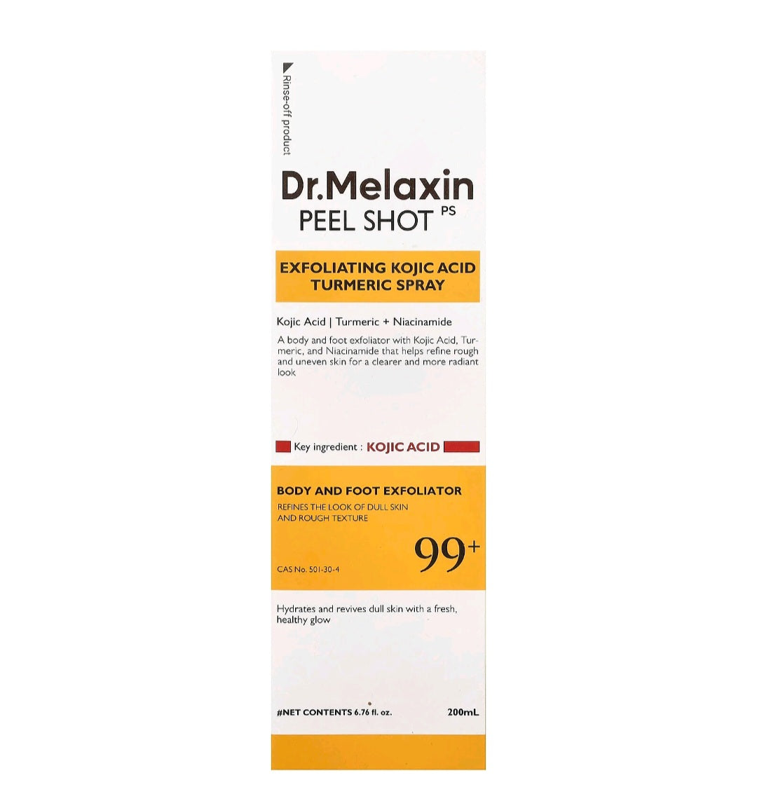 Dr. Melaxin, Peel Shot Exfoliating Kojic Acid Turmeric Spray. 676 fl oz( 200ml)