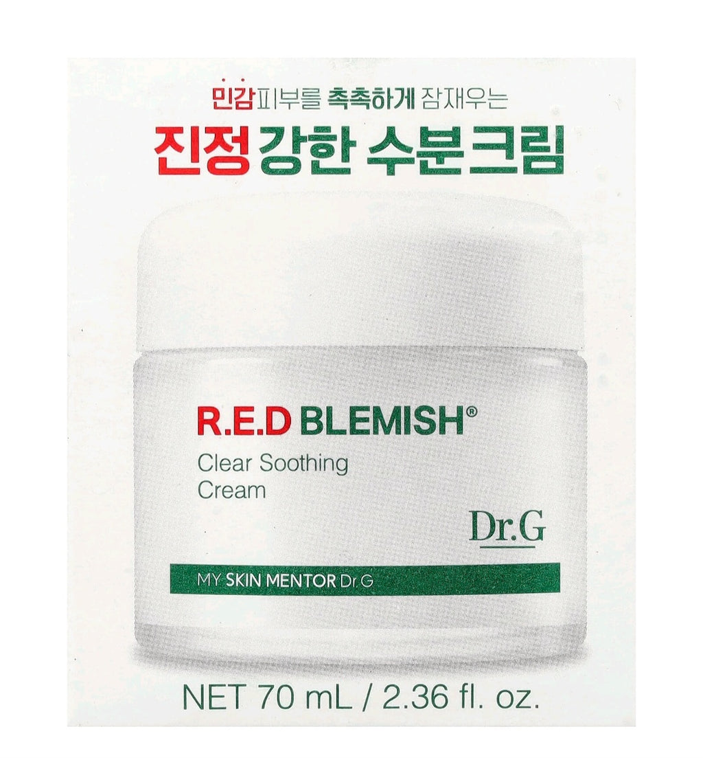 Dr.G, 
Red Blemish Clear Soothing Cream, For Sensitive Skin, 2.36 fl oz ( 70ml)