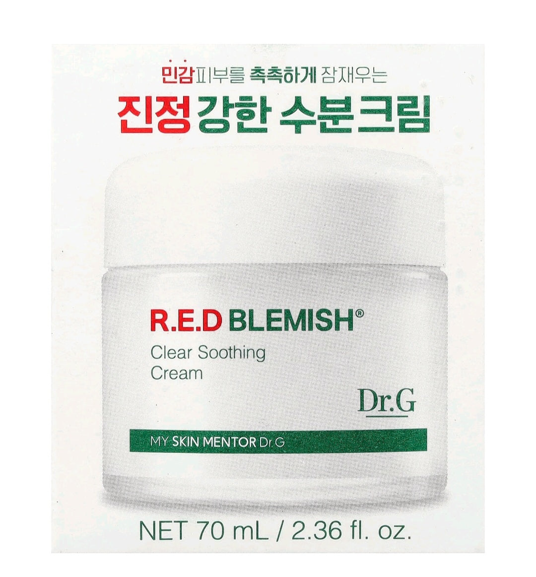 Dr.G, 
Red Blemish Clear Soothing Cream, For Sensitive Skin, 2.36 fl oz ( 70ml)