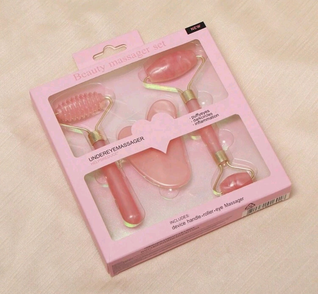 3-piece  beauty face massager set
