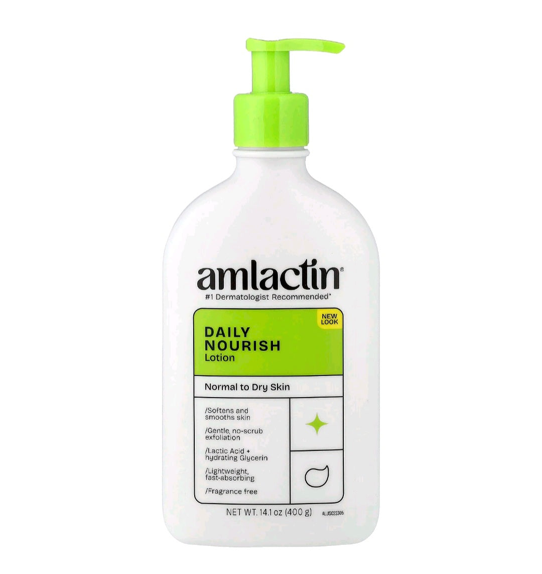 Amlactin Daily Nourish Lotion, Normal to Dry Skin, 14.1  oz ( 400ml)