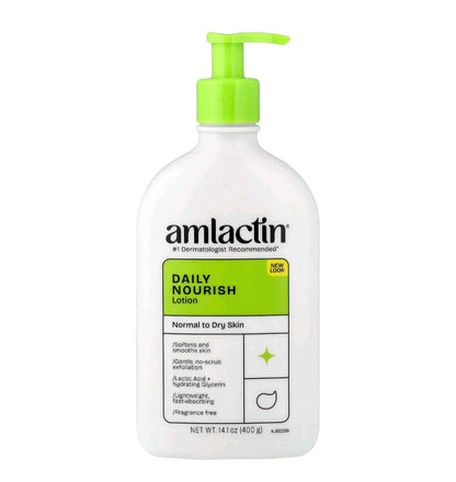 Amlactin Daily Nourish Lotion, Normal to Dry Skin, 14.1  oz ( 400ml)