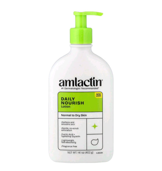 Amlactin Daily Nourish Lotion, Normal to Dry Skin, 14.1  oz ( 400ml)