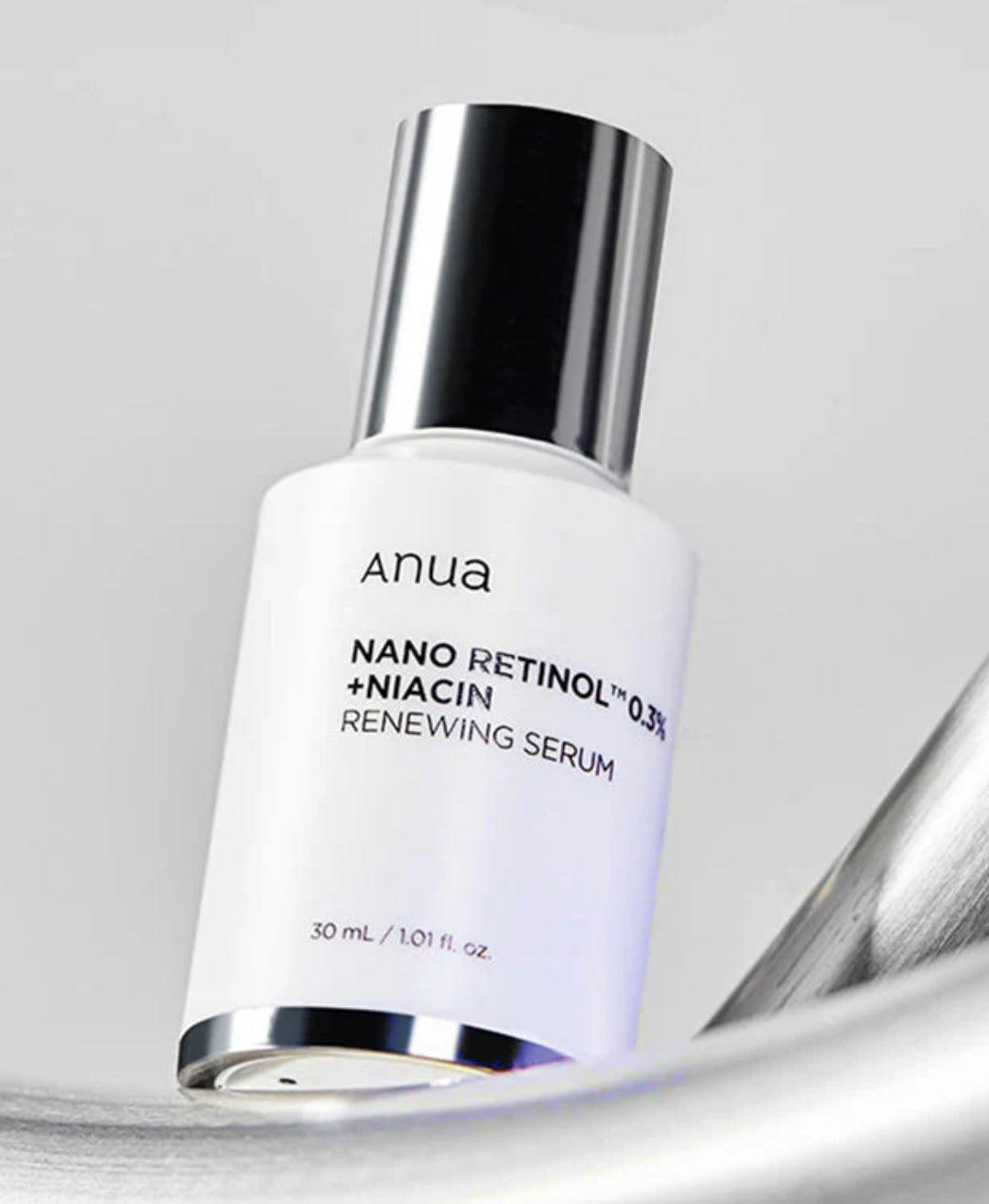 Anua
Retinol 0.3% + Niacin Renewing Serum 1. 01 fl oz (30ml)