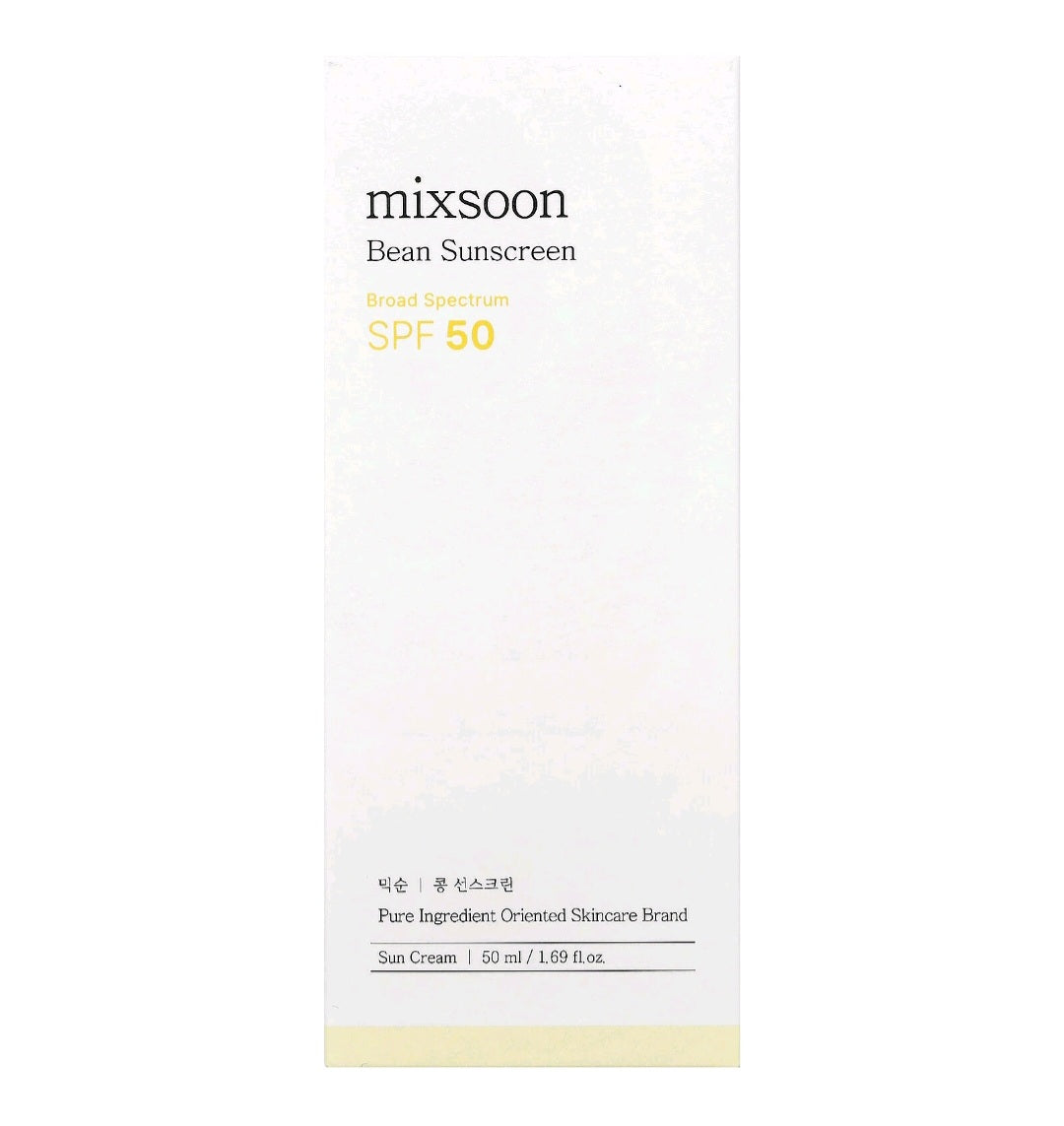 mixsoon - Bean Sunscreen, SPF50, 1.69 fl oz (50ml)