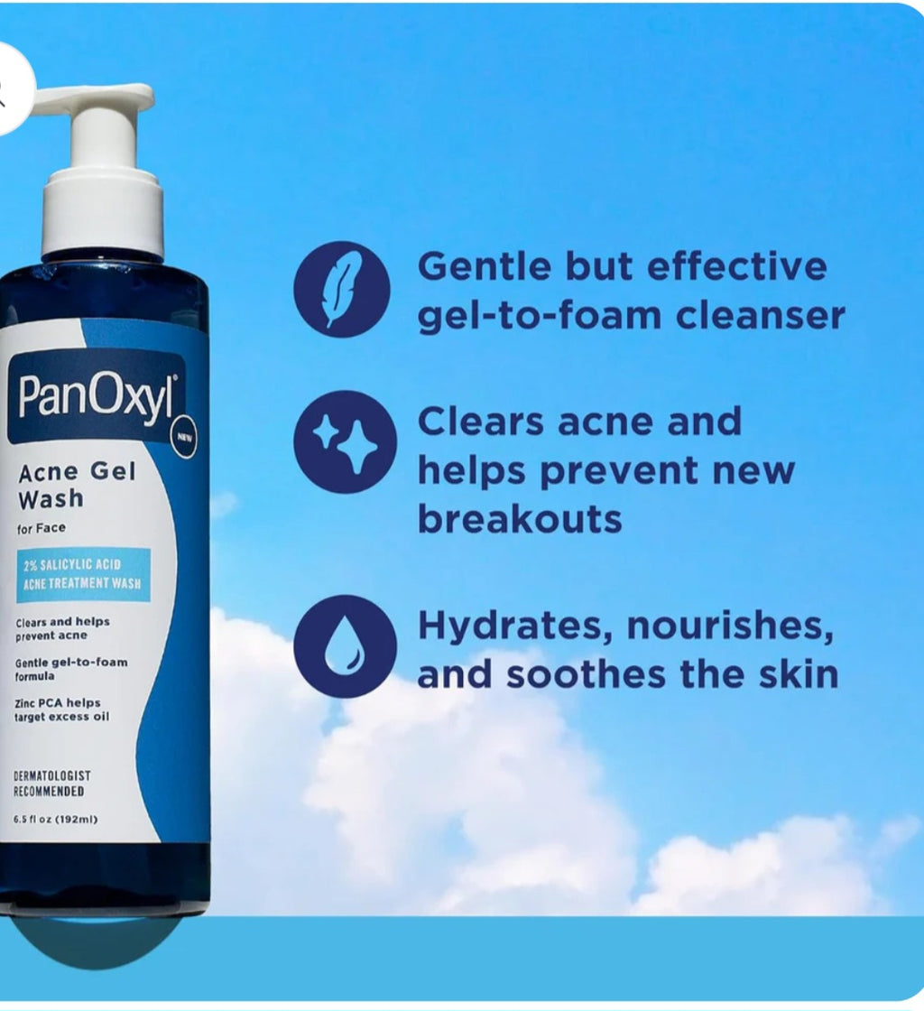 PanOxyl Acne Gel Wash 2% Salicylic Acid 3 fl oz ( 89ml)