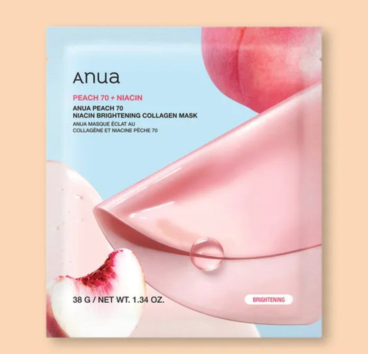 ANUA
Peach 70 Niacin Brightening Collagen Mask, 1 count
