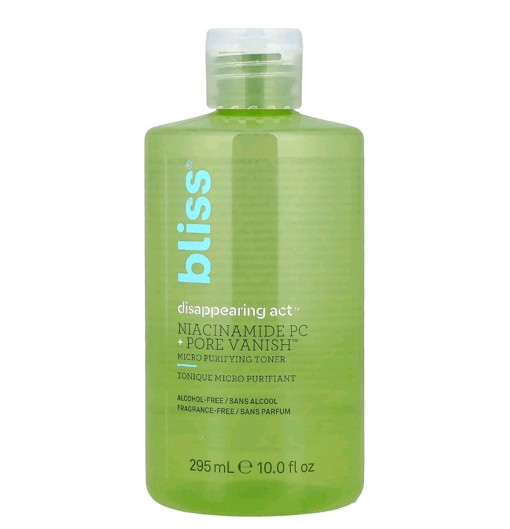 Bliss Disappearing Act Purifying Toner with Niacinamide, 10 fl oz( 295ml)