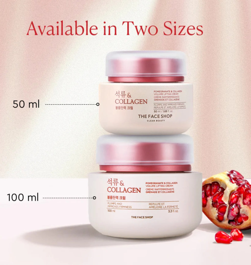The Face Shop, Pomegranate and Collagen Volume Lifting Cream 100ml