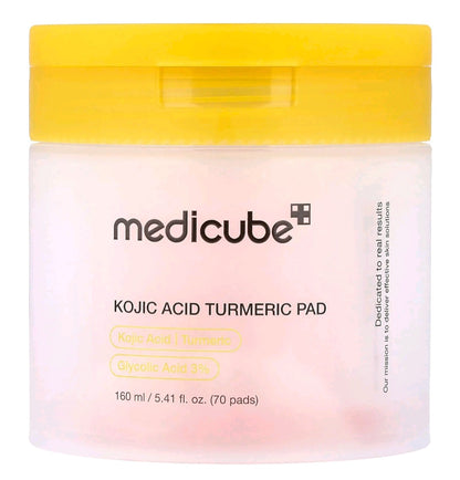 Medicube Kojic Acid, Turmeric Pad. 70 pads