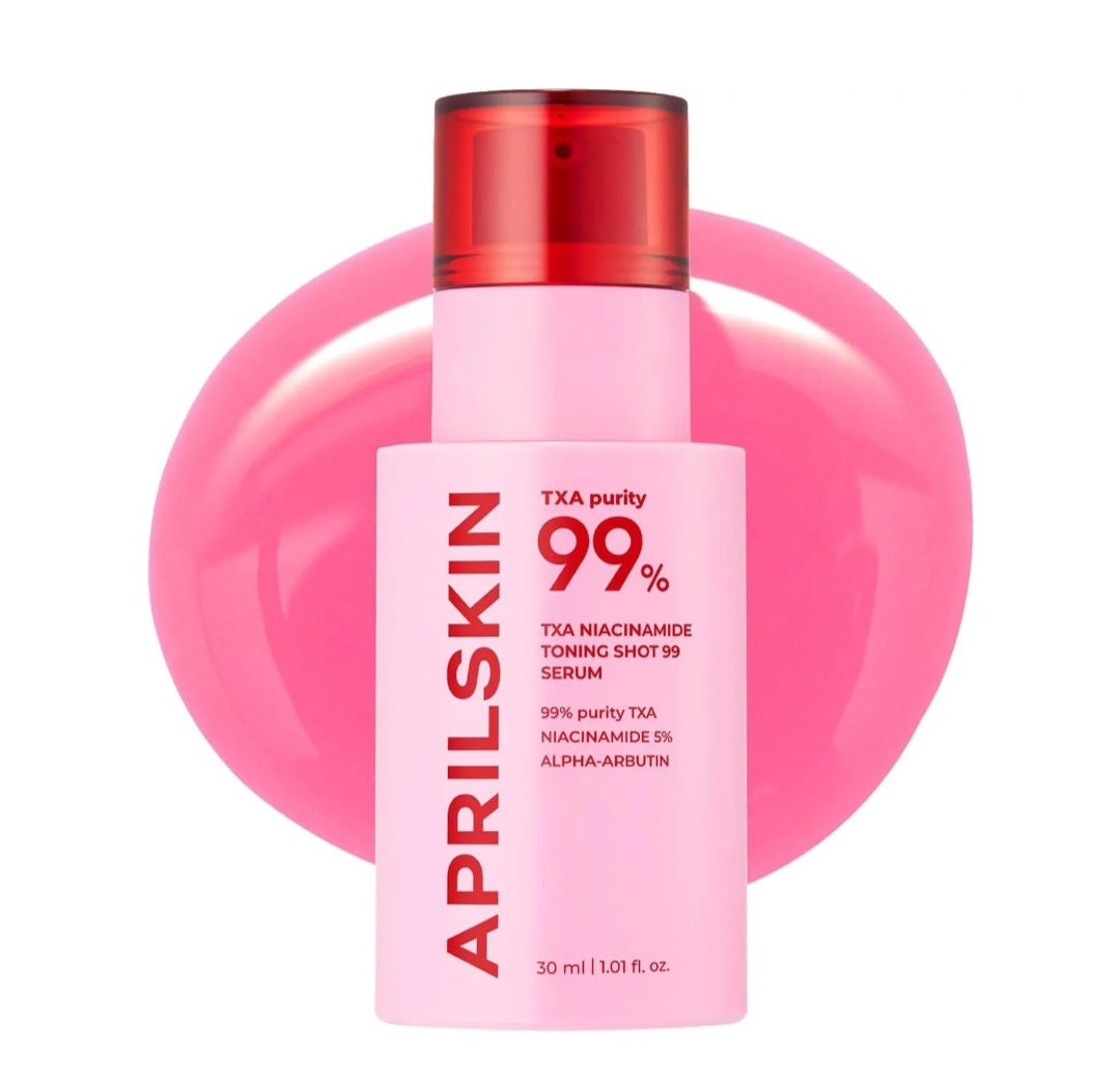 APRILSKIN TXA Niacinamide Toning Shot 99 Serum – 30ml | Spicule-Infused Brightening & Pore Care Serum