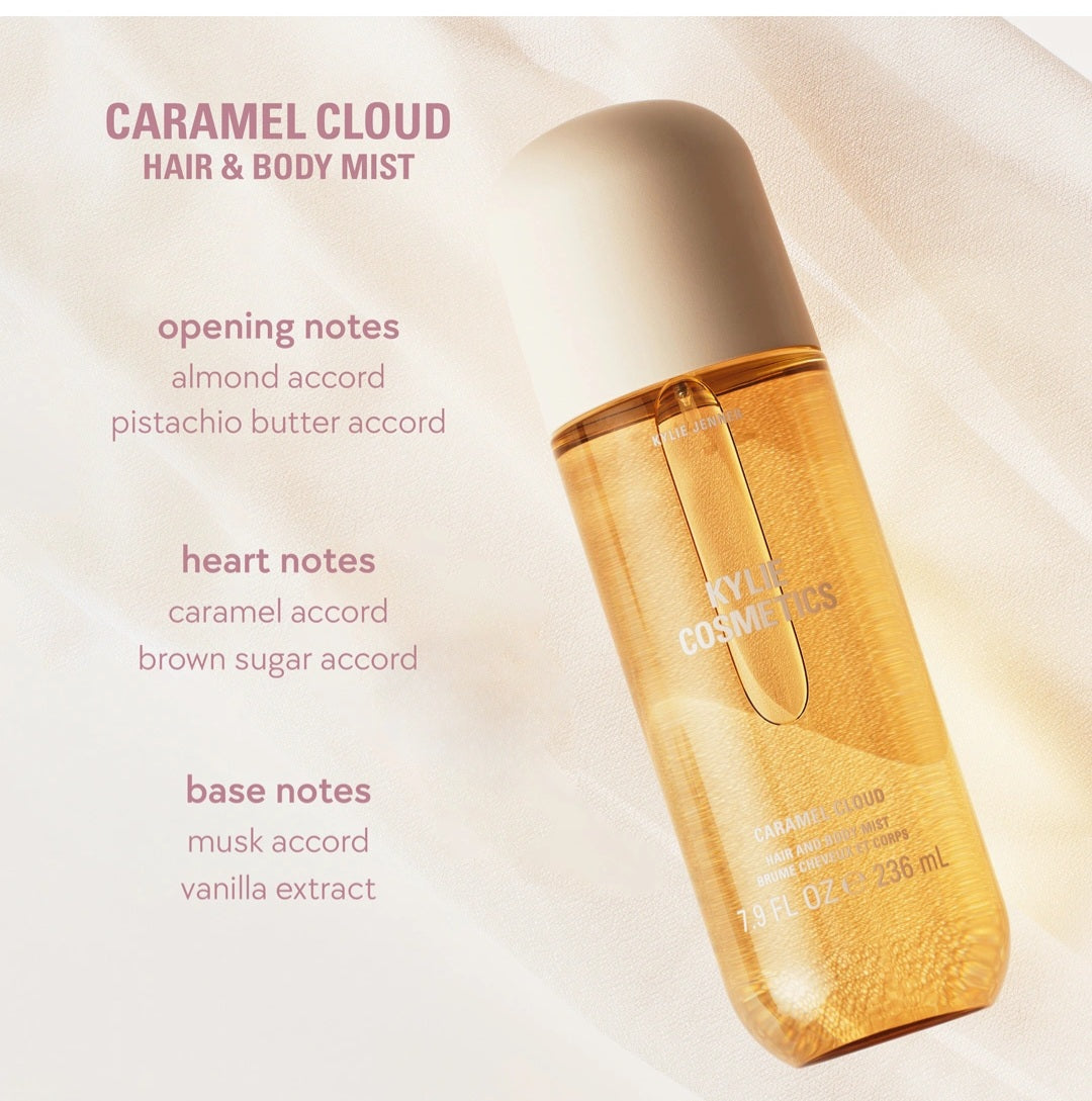 Kylie by Kylie Jenner
Caramel Cloud Hair & Body Mist 236ml