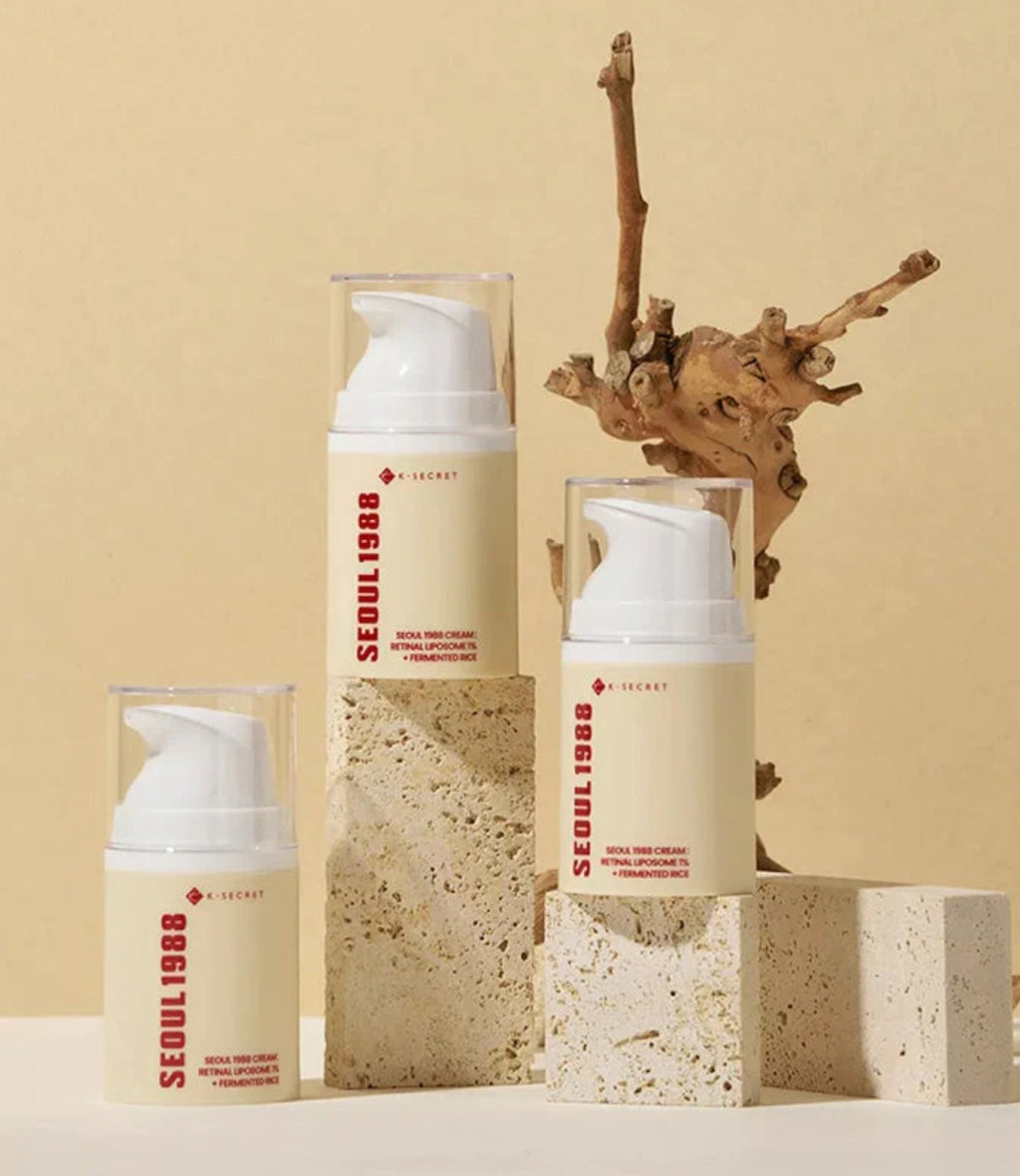 K-SECRET
SEOUL 1988 Cream : Retinal Liposome 1% + Fermented Rice