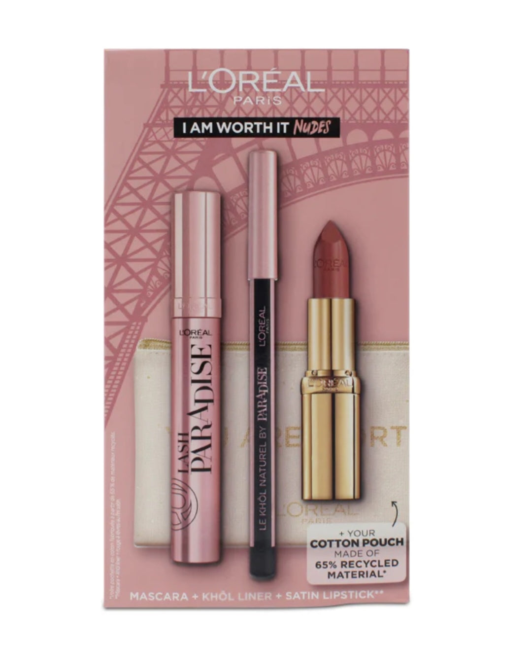 L'Oreal I Am Worth It Nudes Cosmetic Set